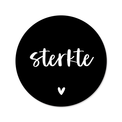 *Liefz , Sticker rond 45mm `Sterkte` ( per 10 stuks ) - Afbeelding 2